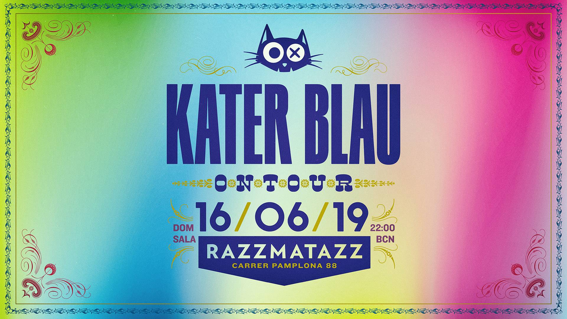 Kater Blau Showcase a Sala 2, Barcelona 16/06/2019