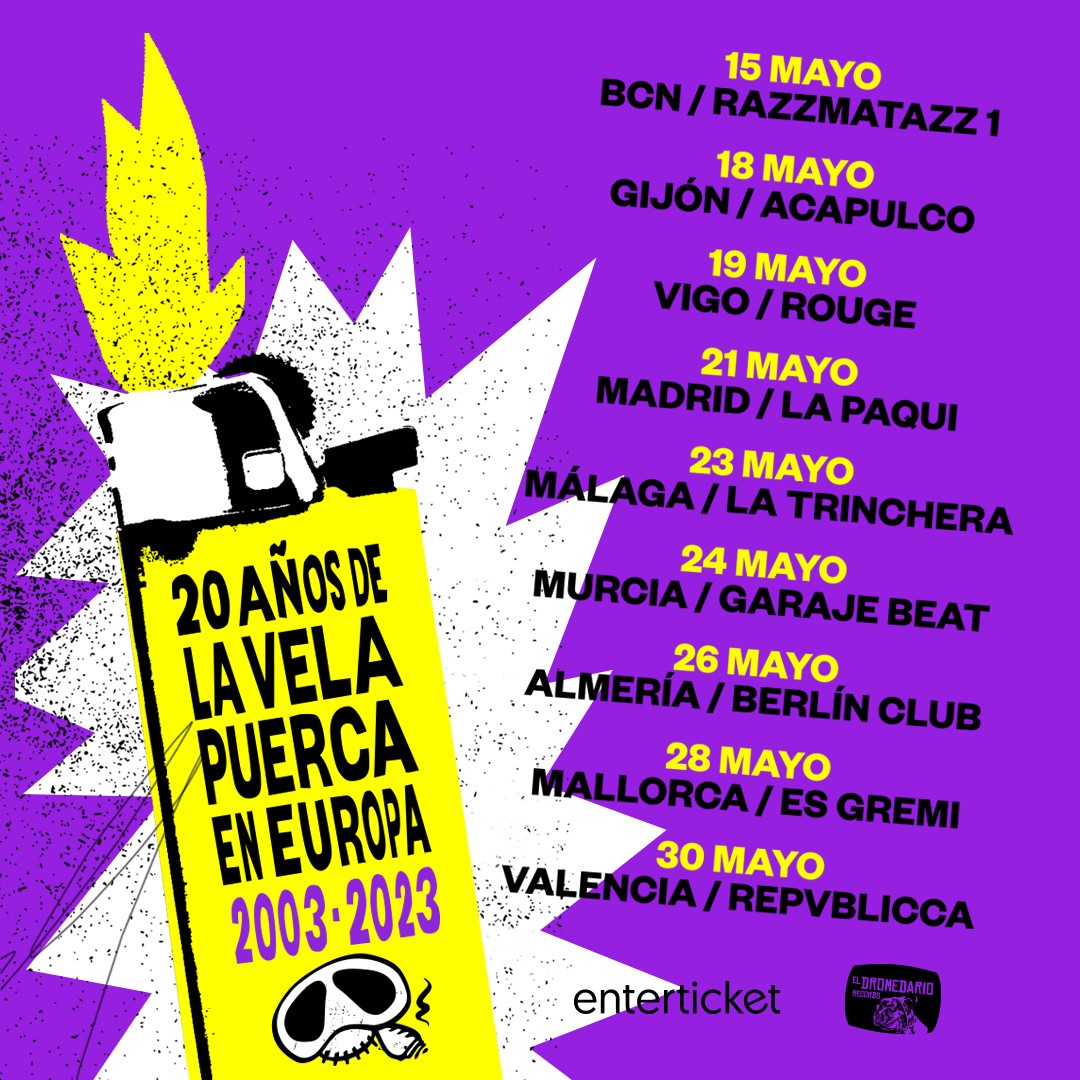 mordaz galope Agresivo LA VELA PUERCA - 20 AÑOS EN EUROPA TOUR Concert a Sala Razzmatazz,  Barcelona 15/05/2023 | SalaRazzmatazz.com