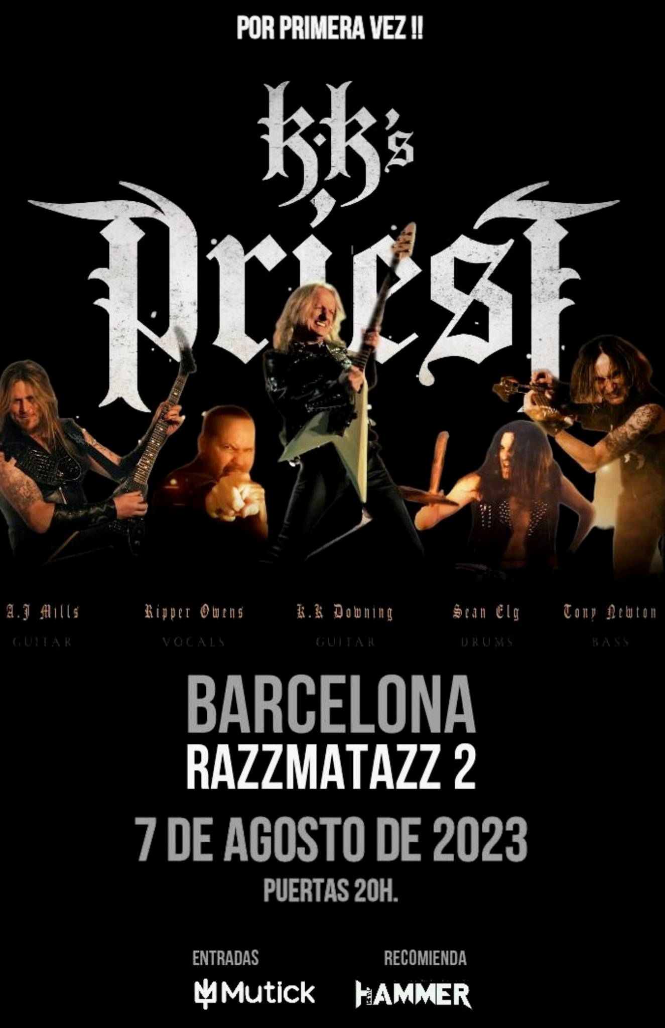 CONCIERTO DE KK’S PRIEST EN BARCELONA