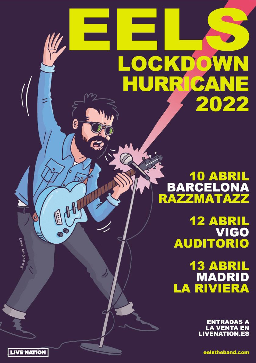 EELS - LOCKDOWN HURRICANE TOUR 2022 Concierto en Sala Razzmatazz, Barcelona 10/04/2022 | SalaRazzmatazz.com